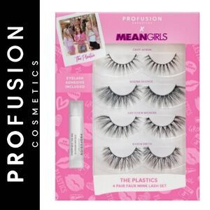 Profusion X Mean Girls The Plastics 4 Pair Faux Mink Lash Set